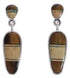 Southwestern Multicolor Inlay Post Dangle Earrings PX30002